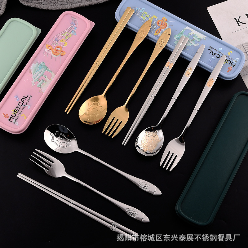 Festive Gift Set, Birthday Gift Set for the Elderly, Longevity Turtle Spoon and Chopsticks Set, Laser logo, Portable Tableware Festive Gift Set, Birthday Gift Set for the Elderly, Longevity Turtle Spoon and Chopsticks Set, Laser logo, Portable Tableware