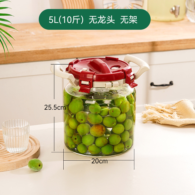 vidrio grueso resistente a altas temperaturas ciruela verde y arroz frasco