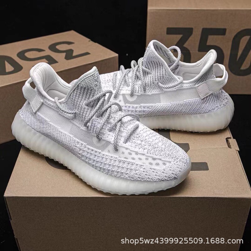 Fashionable coconut shoes men's 350 white starry sky breathable trendy sneaker women's shoes student running shoes soft bottom casual shoes