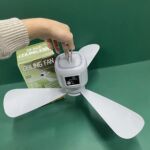 跨境629吊扇 大风力家用USB充电挂式电风扇 静音风扇 遥控帐篷吊