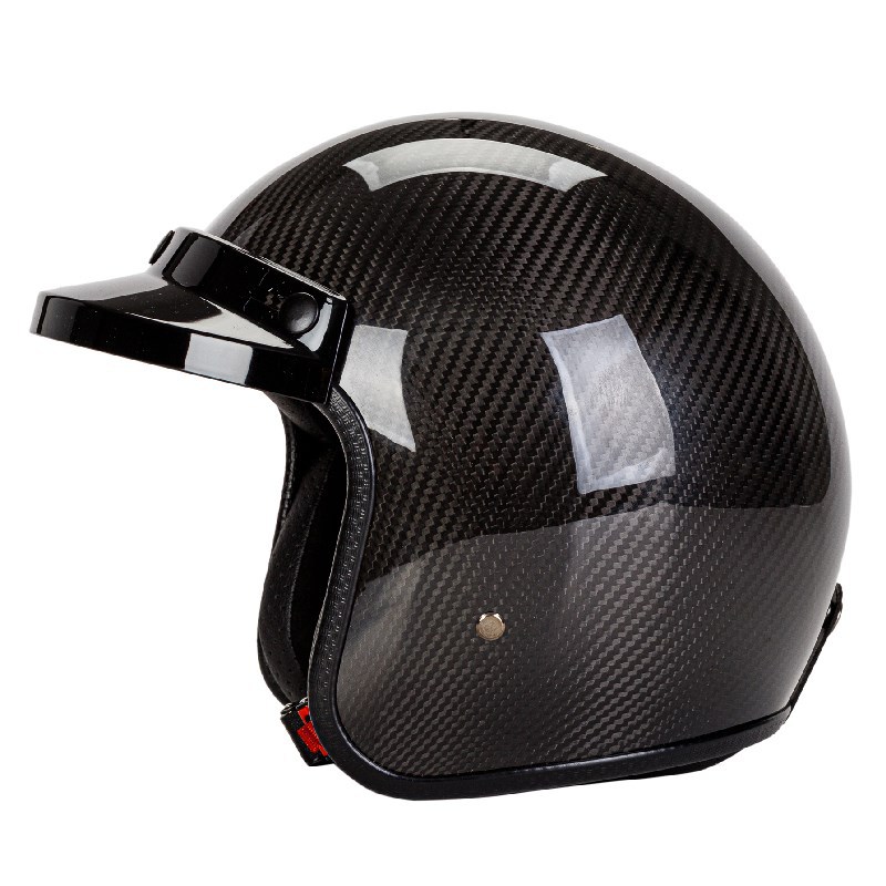 3/4 Kask motocyklowy Kask z włókna węglowego Kask motocyklowy_voghion.com