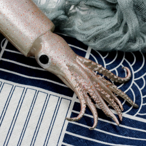 PVC simulation food dishes, aquatic products, seafood models, fake squid, export creative ornaments, live broadcast shooting props