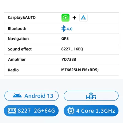 Car-Mounted Large-Screen Central Control DVD Navigation - android-13-system-2g64g-wifi-4-core-13ghz-686inch-x-screen