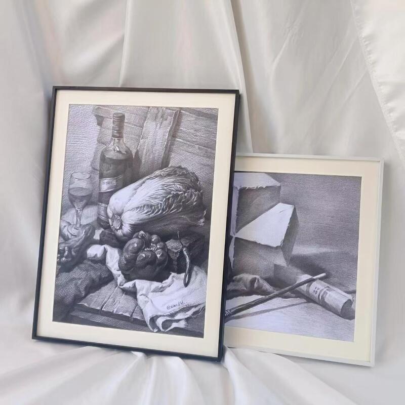 A3A4 wooden photo frame hanging wall 12 inch 16 inch 20 inch mounted frame 5 inch 6 inch 4 8k16k wholesale