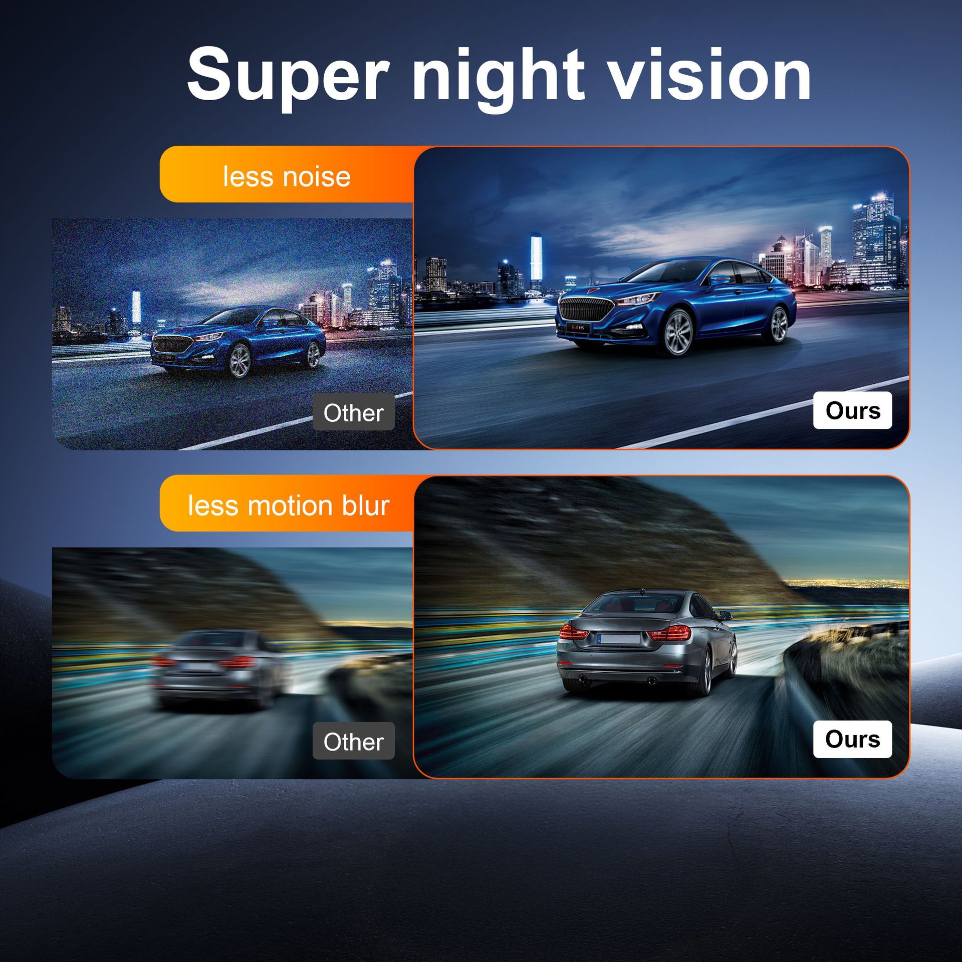 Night Vision Three-Lens 4K Wifi Connected Parking Monitoring Reversing Image Dash Cam 24-Hour Parking Monitoring