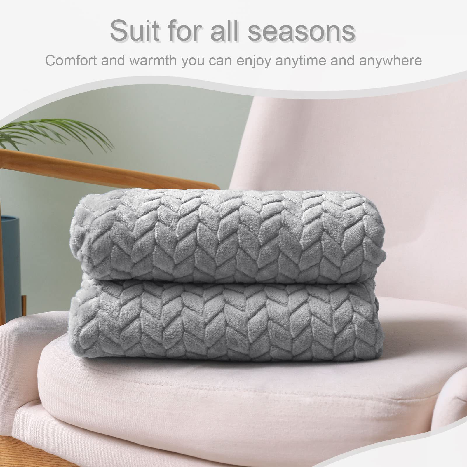 Light Grey Throw ( 50x70 IN )-