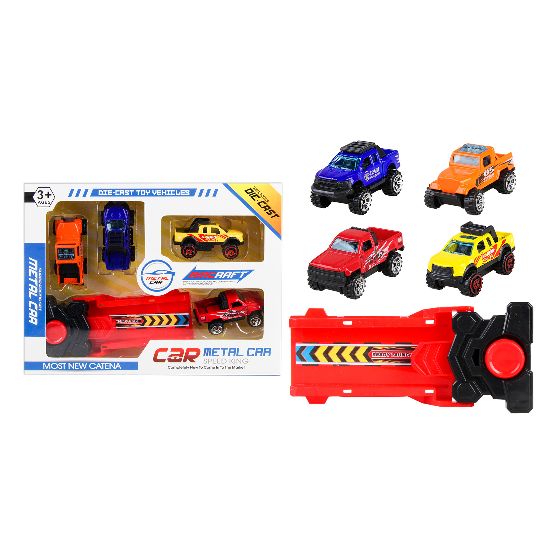 배출 합금 슬라이딩 오프로드 차량 시리즈-5개 세트 [포장 수량 120PCS]