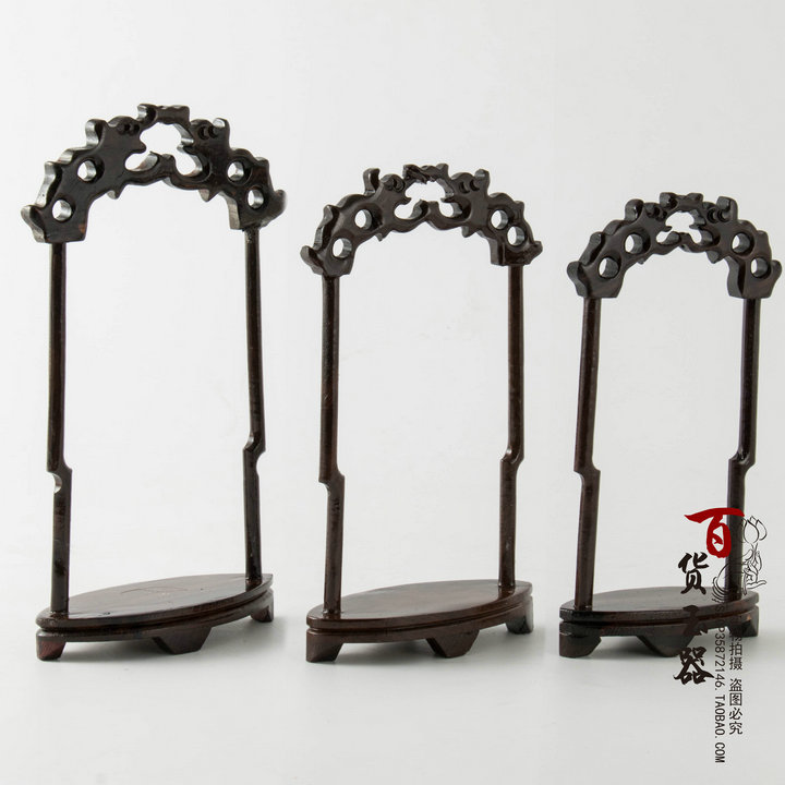 PK7J and Turquoise Jadeite Jade Accessories Display Stand, Pendant Wooden Frame, Longmen Wooden Stand, Pendant Display Stand, Accessories Display