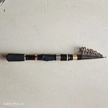 厂家批发迷你小海竿碳素抛竿鱼杆2.1米可伸缩鱼竿批发跨境供应