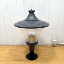 铸铝庭院灯头户外LED50瓦防水灯头台湾贸易灯具E27灯座庭院灯