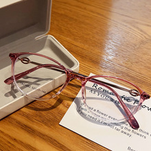 防蓝光抗辐射眼镜女无度数看手机不伤眼的平镜眼睛疲劳护目镜时尚