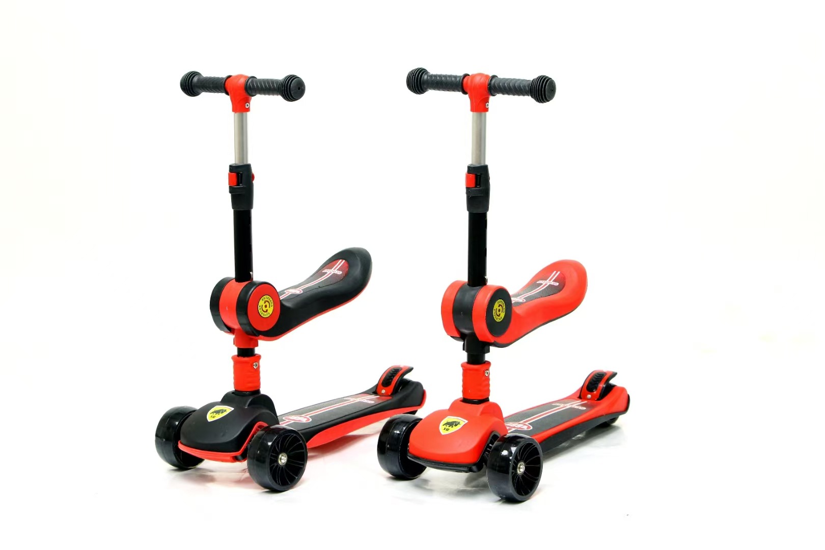 Scooter para niños 3 - 6 - 8 - 12 años de edad, niños de mediana edad, niños pueden montarse en scooter deslizante plegable 3 - en - 1