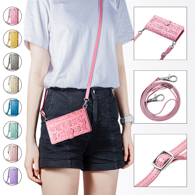 Wallet Phone Case Suitable for iPhone 17 Apple Full Series Cross-Body Long Lanyard Leather Phone Case Flip Cover Protective Case Wallet Phone Case Suitable for iPhone 17 Apple Full Series Cross-Body Long Lanyard Leather Phone Case Flip Cover Protective Case