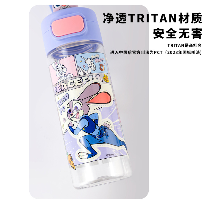 Disney Tritan tazas de agua Mad Zoo muñecas de dibujos animados niñas de alto valor facial niños tazas de plástico para beber directamente
