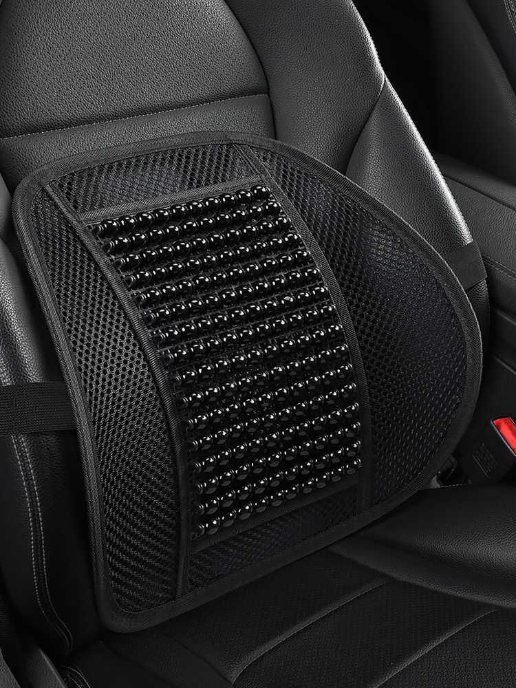 Cross-border car lumbar support summer breathable cushion, cool and breathable truck backrest, office massage waist support pad for car use