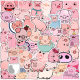 50 cute cartoon pig graffiti stickers luggage Computer mobile phone water Cup refrigerator stickers waterproof wholesale