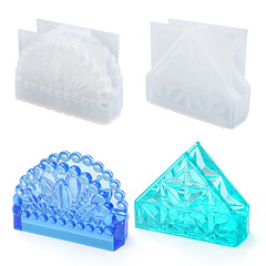 Yumemi Beauty DIY Crystal Gel Resin Mold Card Instructions Paper Towel Storage Box Silicone Mold Original Goods