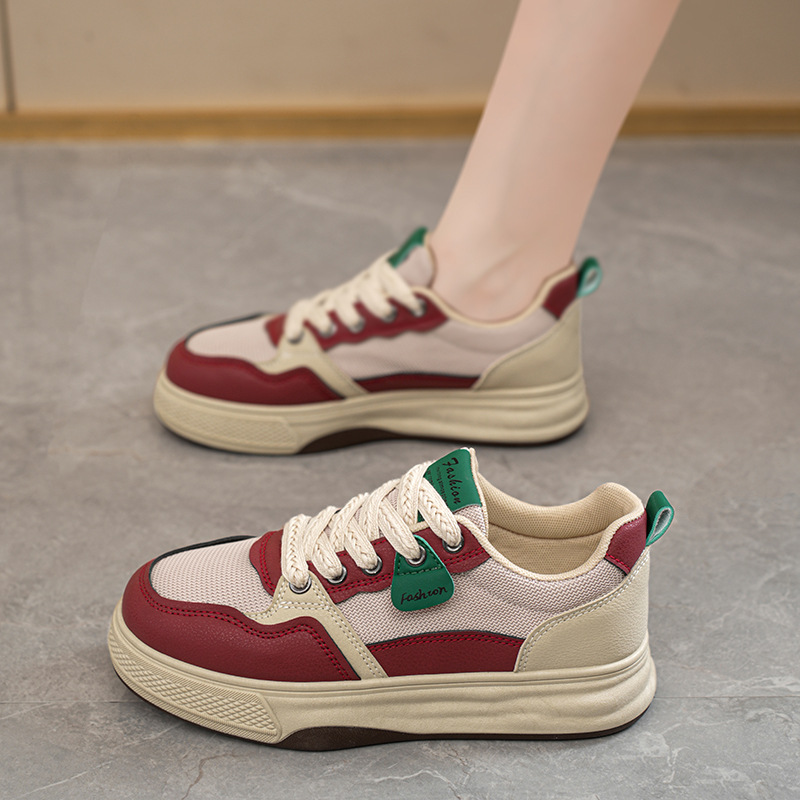 2025 zapatos de verano para mujer nuevos zapatos de lona transpirables para mujer, versión coreana de todo fósforo, plataforma deportiva y casual, zapatillas bajas, zapatos de moda image 7