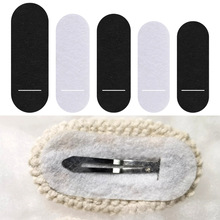 简约通用椭圆形黑白色无纺布 手工diy品配件大中小水滴BB夹不织布