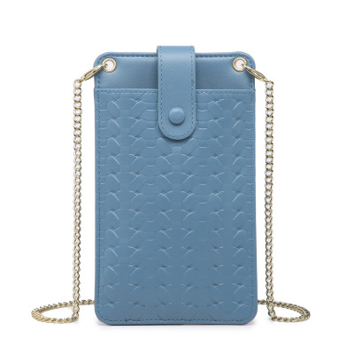 厂家直销外贸女包中东爆款压花手机包2020新款链条单肩包工厂批发|ms