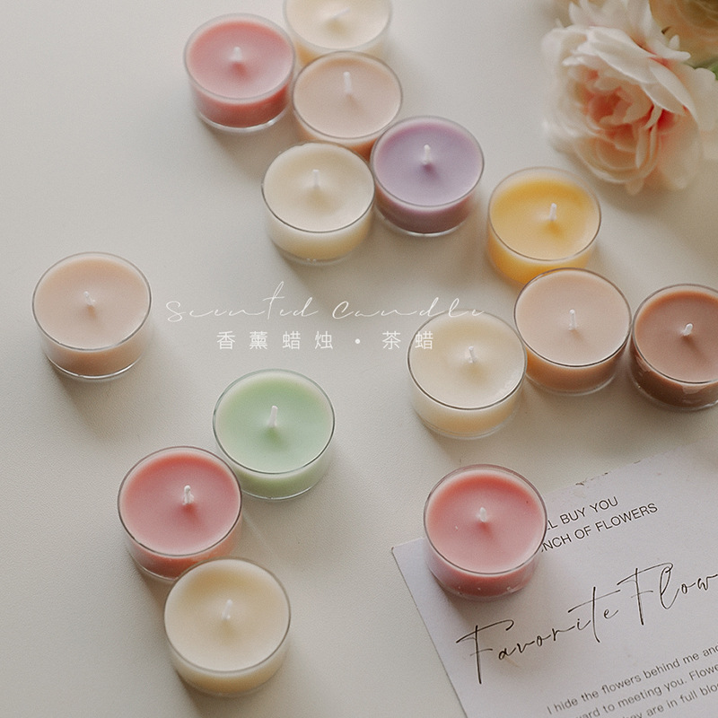 Amor romántico, cera de té, recuerdos navideños, ambiente de cumpleaños, adornos creativos, velas aromáticas de colores