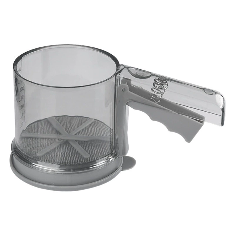 Ручное Двухслойное сито для порошка Бытовой полуавтоматический фильтр Сито с ручным прессованием Инструменты для выпечки Двухслойное сито для порошка