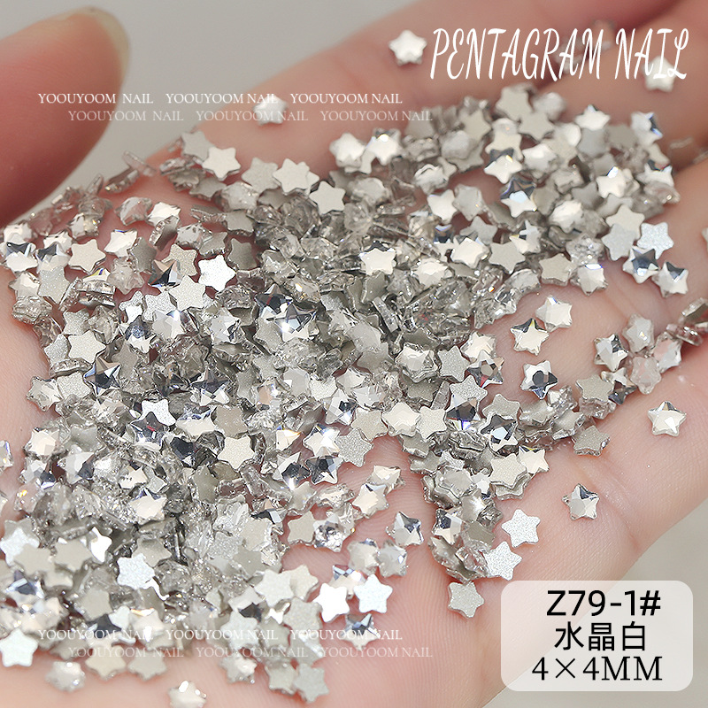 z79-1#크리스탈 화이트 4mm 1개