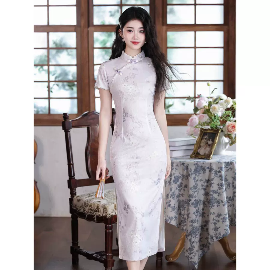 新中式国风年轻款复古旗袍小个子 2026春夏显白日常高级感旗袍裙