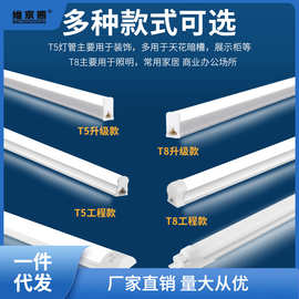 led灯管60cm长t5一体化长条日光灯家用t81.2米商用光管支架灯