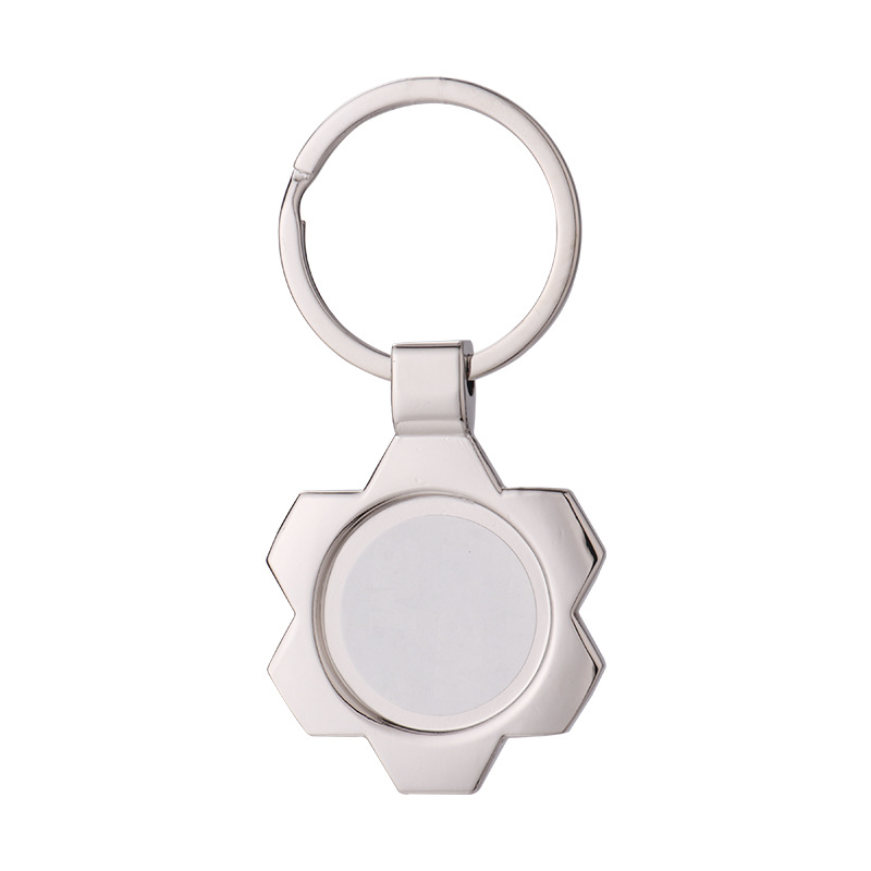 Impresión láser de transferencia térmica de embrión en blanco en stock abre botellas de llave de metal cuchilla caja de cuentas