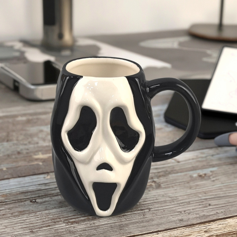 Máscaras de Halloween tazas de fiesta tazas de café de cara entera calavera taza de agua fantasma regalos navideños