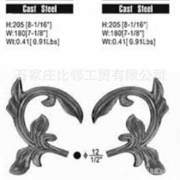 荐 铁艺配件 铁艺铸钢花 铸钢件 铸花 铁花 铁艺设备 铁艺生产