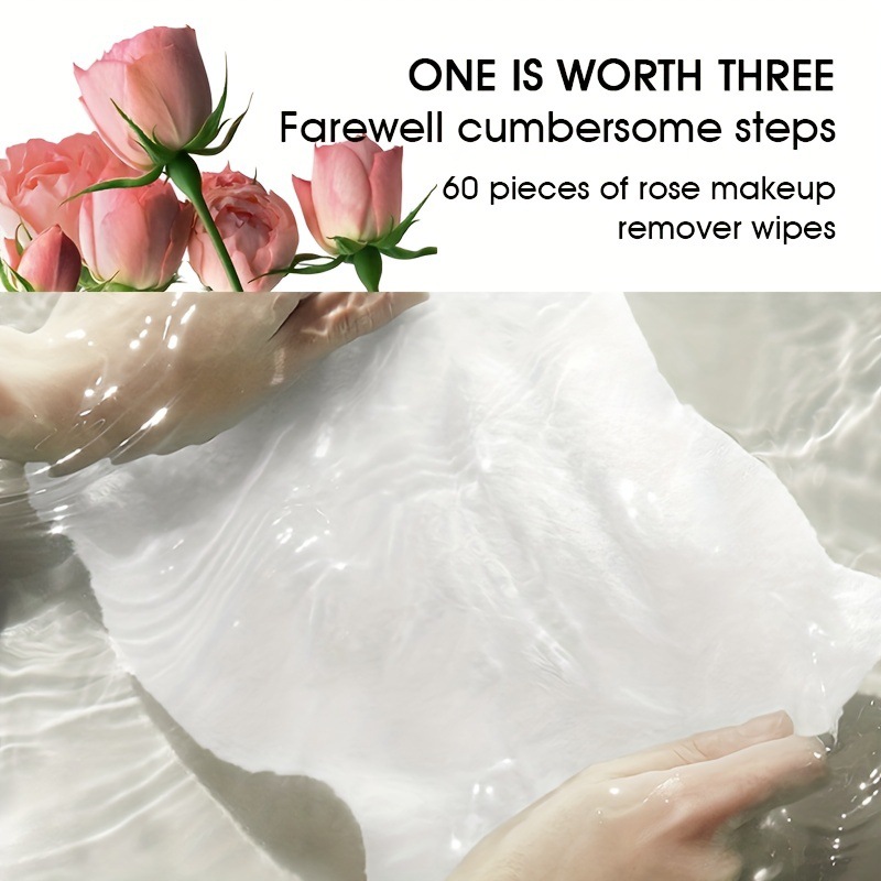 Toallitas desmaquillantes de punto transfronterizo de USHAS, limpieza suave y profunda, ojos, labios, cara, toalla de limpieza desechable perezosa, portátil