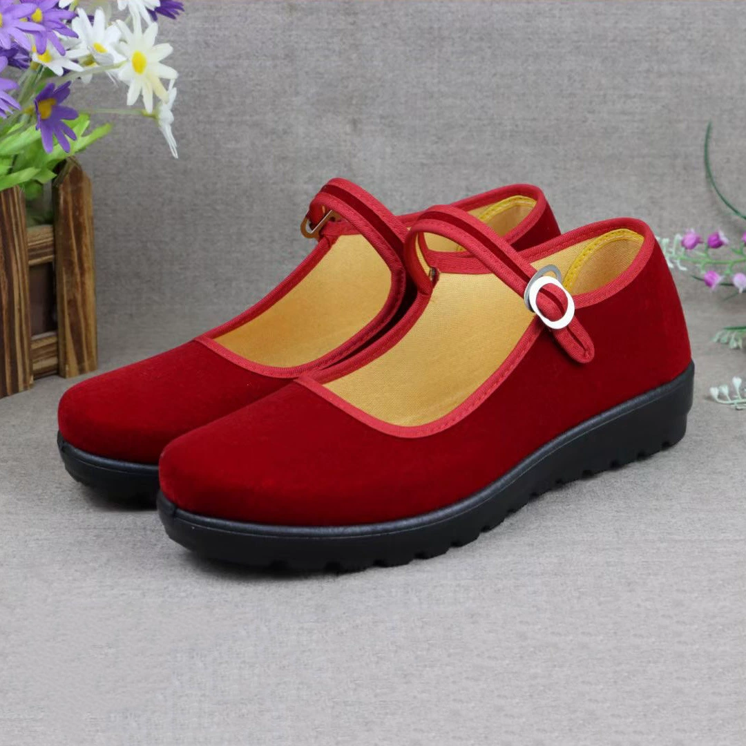 Старая пекинская обувь на мягкой подошве отеля рабочая обувь танцевальная обувь для пожилых мам