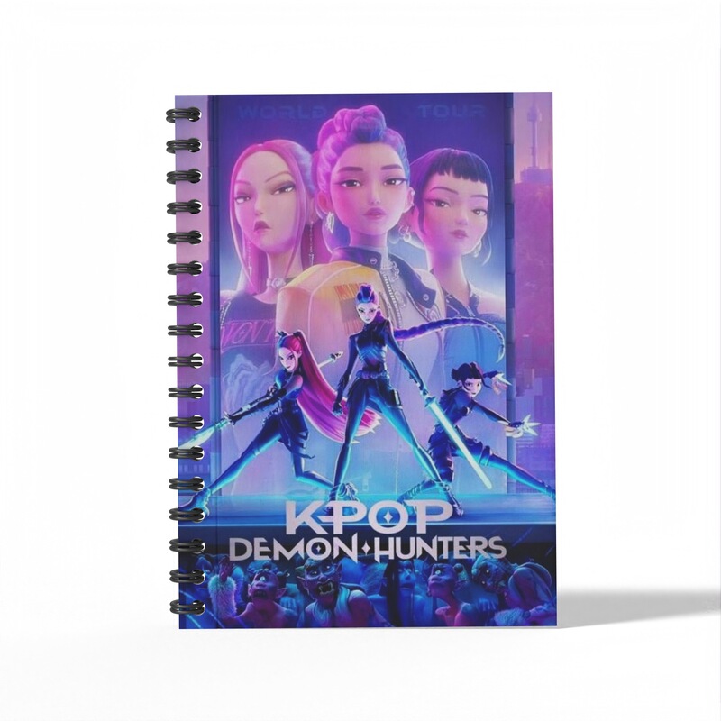 当天发货K-pop demon hunter猎魔女团周边学生A6文具线圈本笔记本|undefined