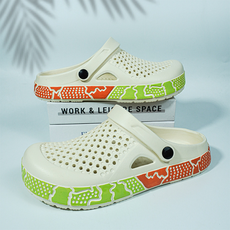 Cross-Border Sandals Men's Summer New Style Clogs Non-Slip Trendy Korean Style Summer Breathable Casual Beach Shoes Thick Sole 11