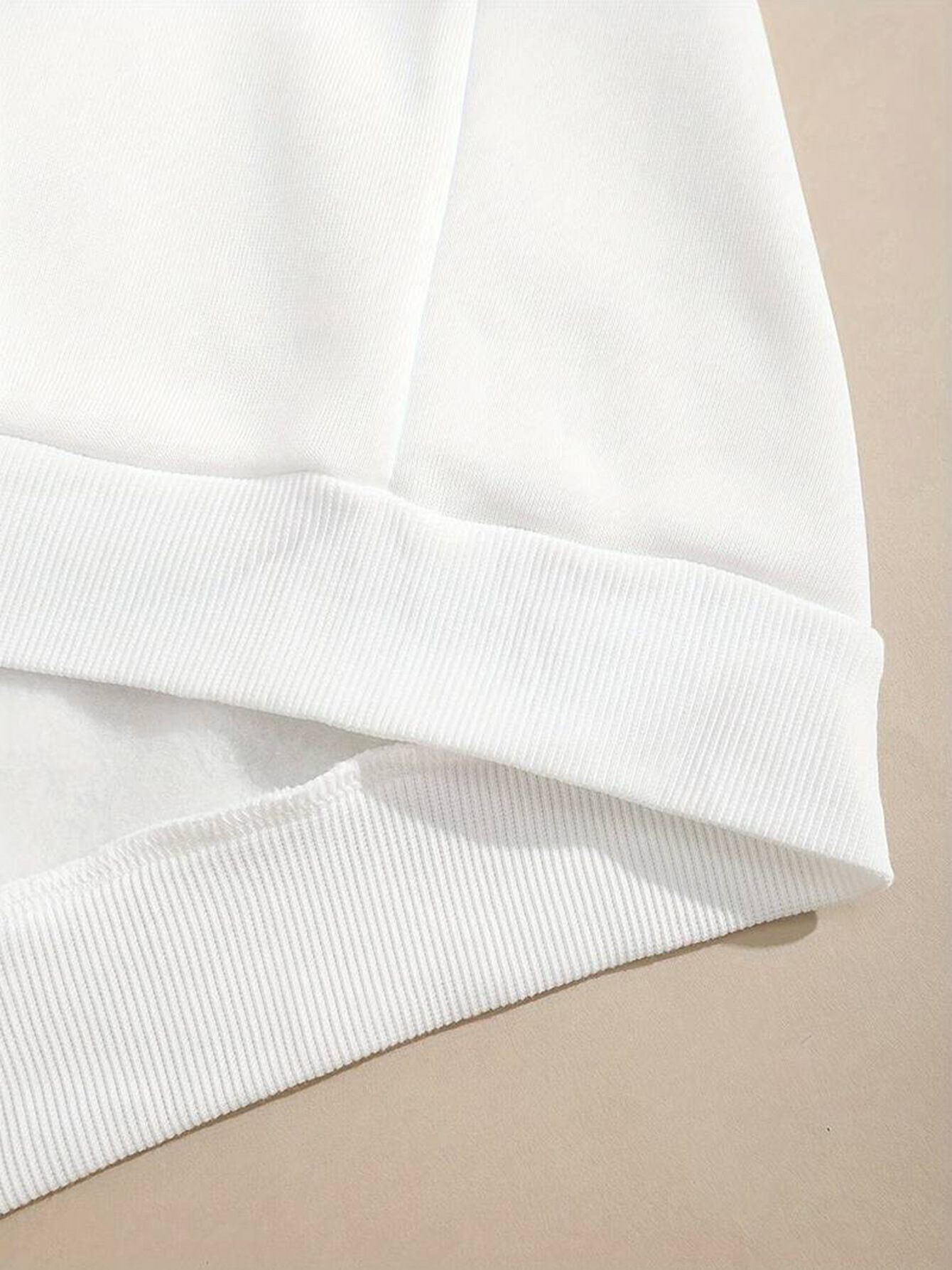 Women's Print Thermal Lined Crew Neck Loose Pullover Long Sl