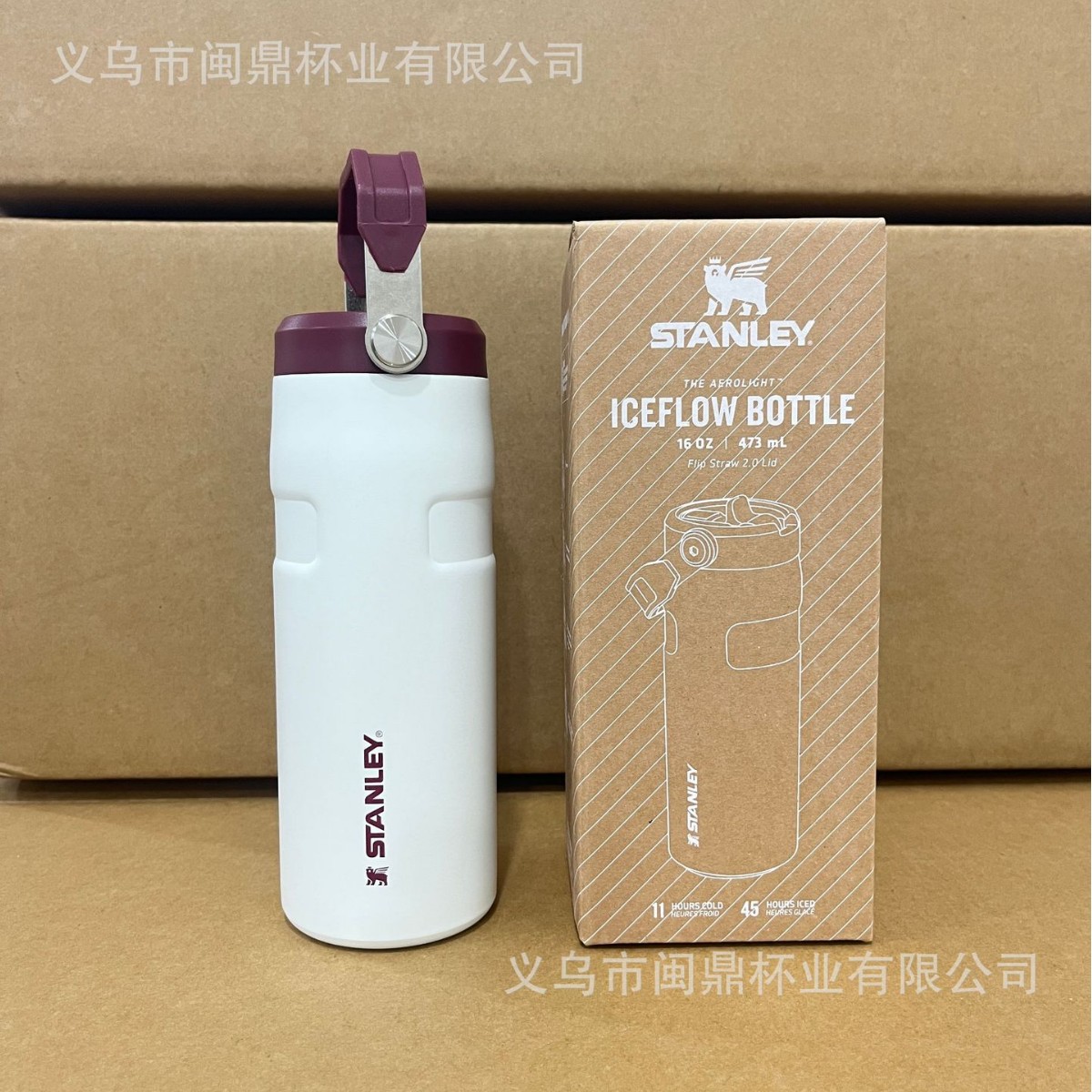 16OZ 화이트 레드