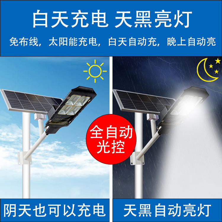 Luces solares LED para exteriores, luces para jardín, luces de paisaje, luces de ingeniería de alta potencia ajustables para carreteras, postes altos