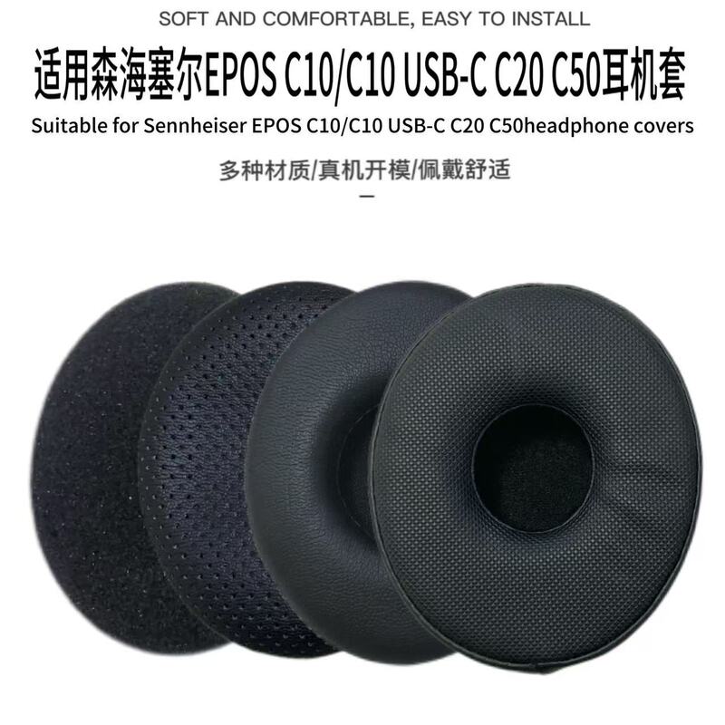 Suitable for Sennheiser Epos C50 C20 C10/C10 Usb-C Headphone Covers, Ear Pads, Ear Cushions, Sponge Covers Suitable for Sennheiser Epos C50 C20 C10/C10 Usb-C Headphone Covers, Ear Pads, Ear Cushions, Sponge Covers