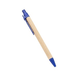 Simple press kraft paper ballpoint pen printing promotional gifts advertising pen wholesale in stock press plastic paper tube pen