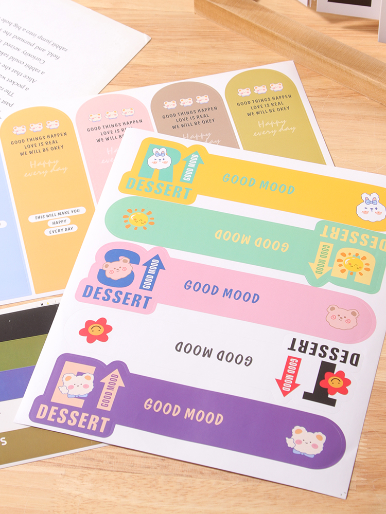 Adhesivo para hornear puff de yemas de huevo, carne crujiente, pegatinas de fresa, pegatinas de pastel de leche de soja.