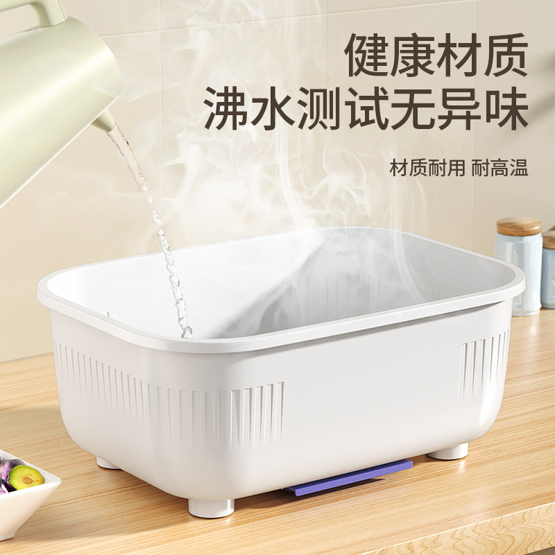 沥水碗架厨房碗碟收纳置物架塑料防尘餐具盘子碗筷收纳盒北欧简约|undefined