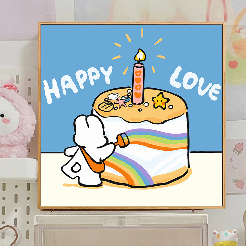 M234 / Panel trasero de 20x20 cm + pintura + pincel