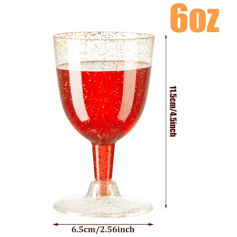 transparent disposable wineglass