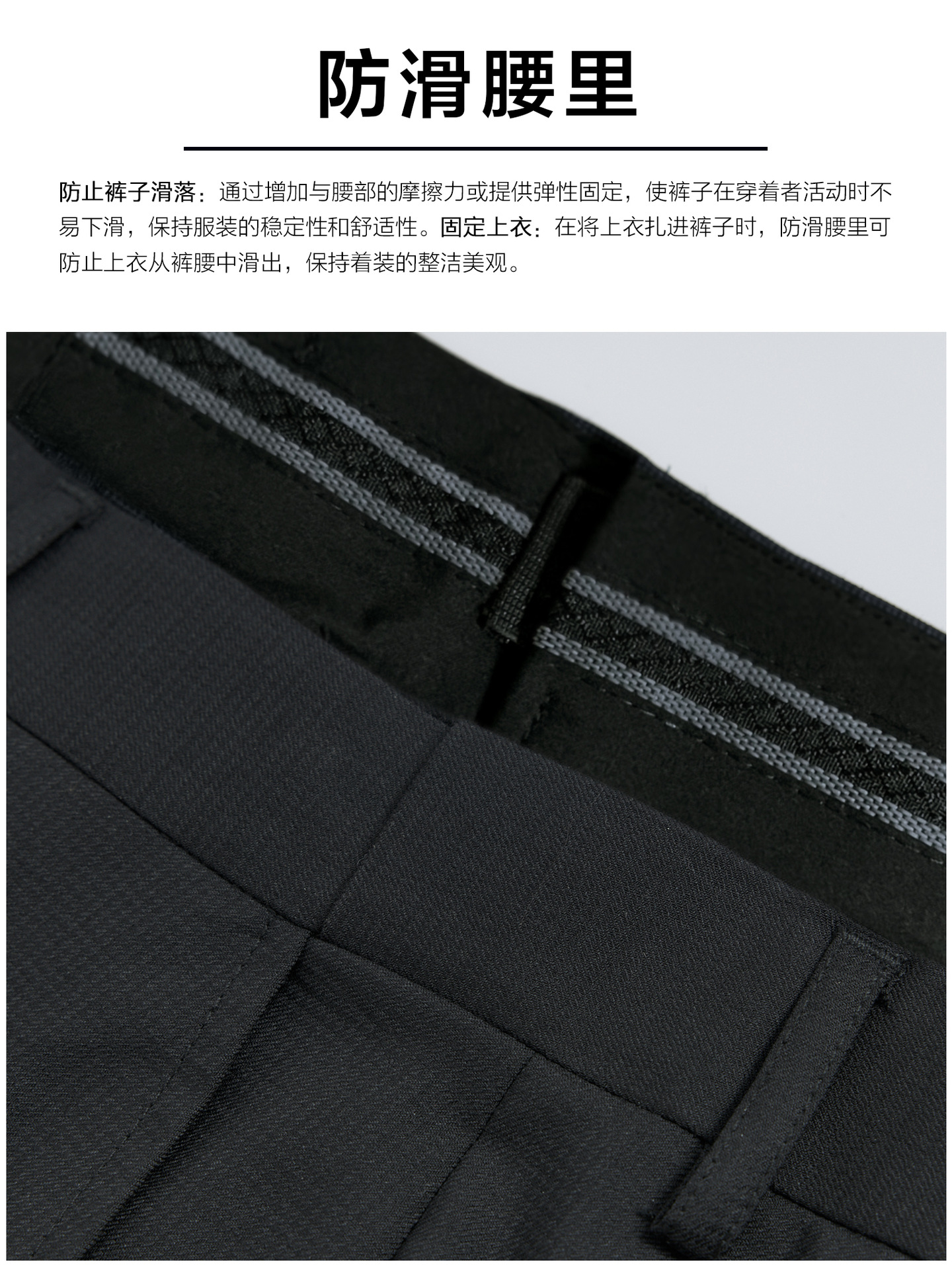 Pantalones de lana para hombres, pantalones de negocios, pantalones casuales negros para hombres, pantalones rectos para viajar, pantalones de nueve puntos, modelo image 3