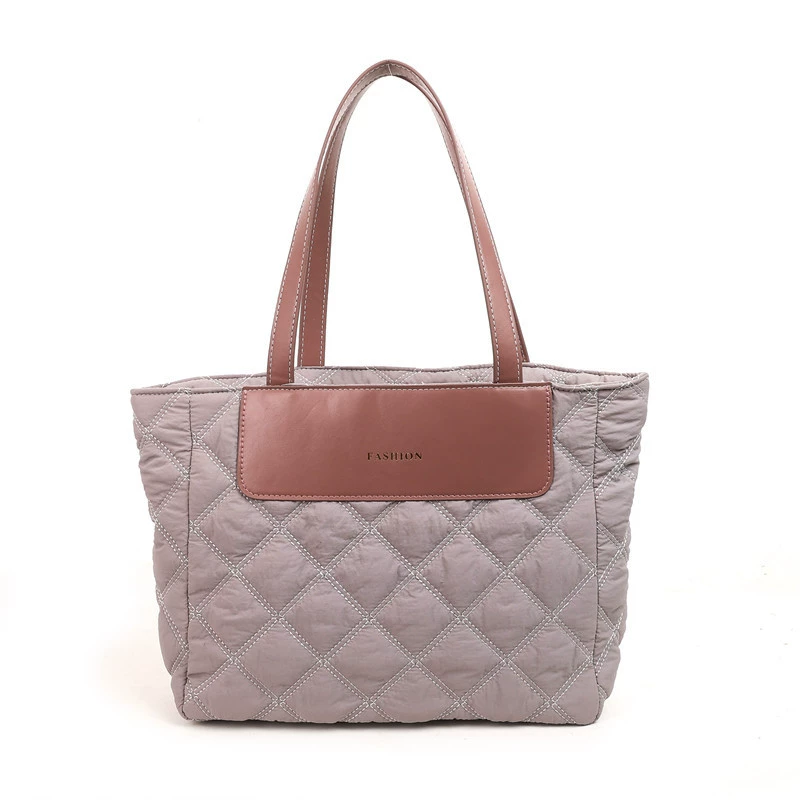 Capacious shoulder bag, demi-season one-shoulder bag, down jacket