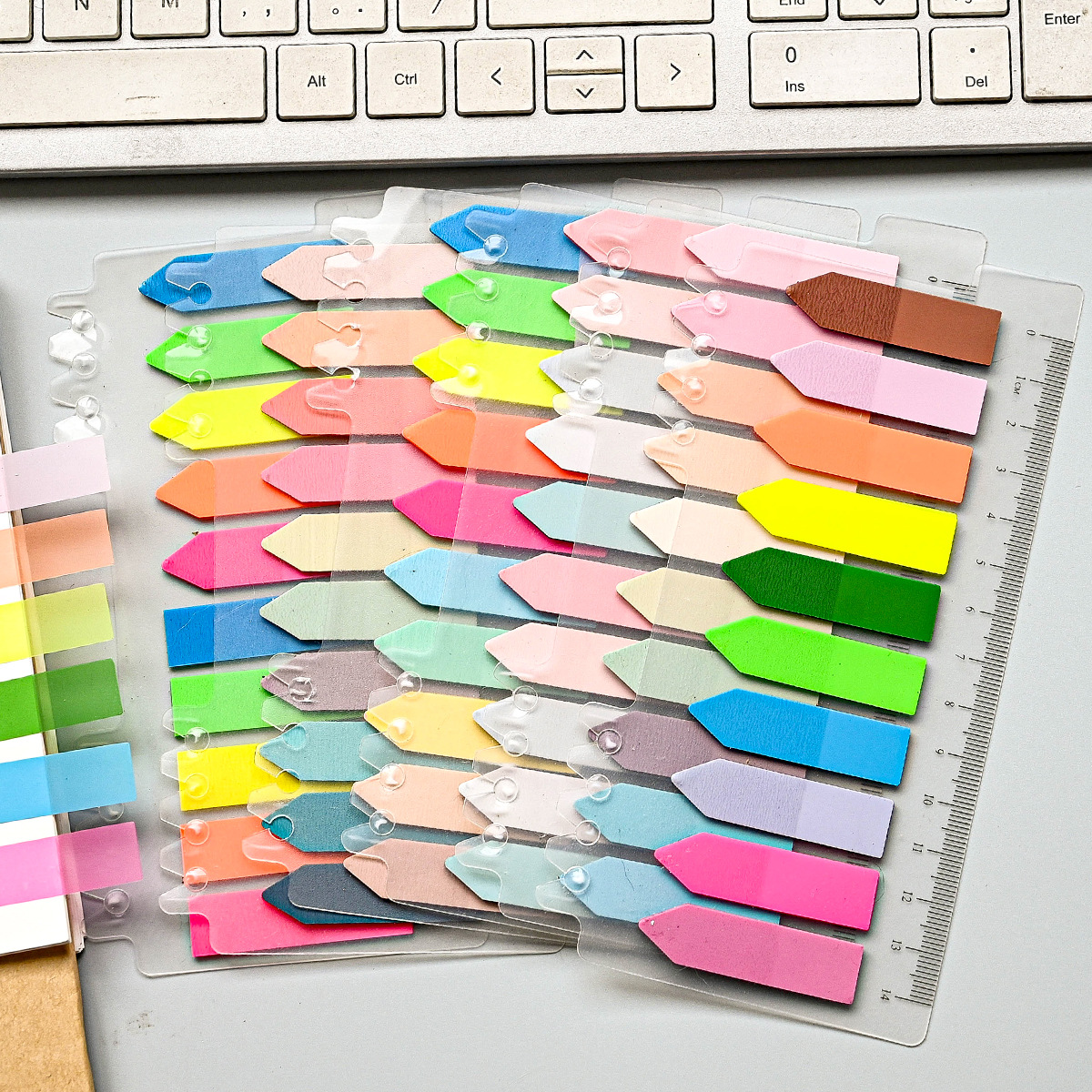 Wholesale Transparent Index Label Stickers, Writable Sticky Notes, Office Instruction Label Stickers, Strong Adhesive N Times Stickers