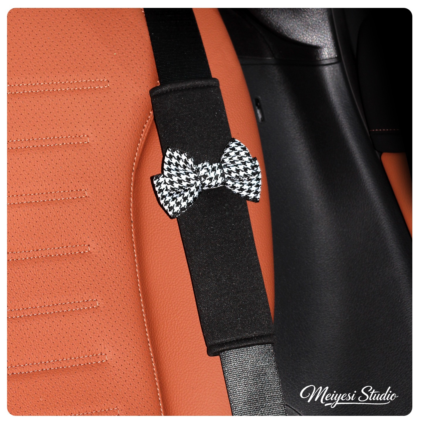 Funda Protectora de Cinturón de Seguridad de Seda de Hielo Decorativa para Automóvil image 19