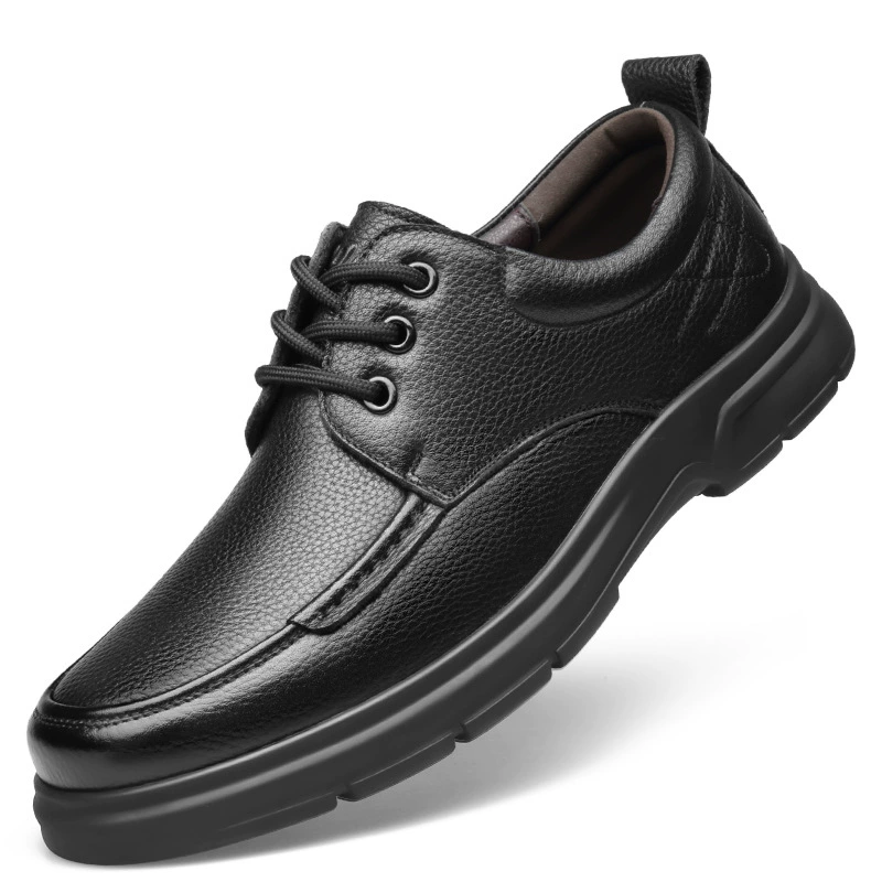  Spring non-slip wear-resistant footwear for leisure for leather shoes, direct factory sales, trend of season, genuine leather, soft sole